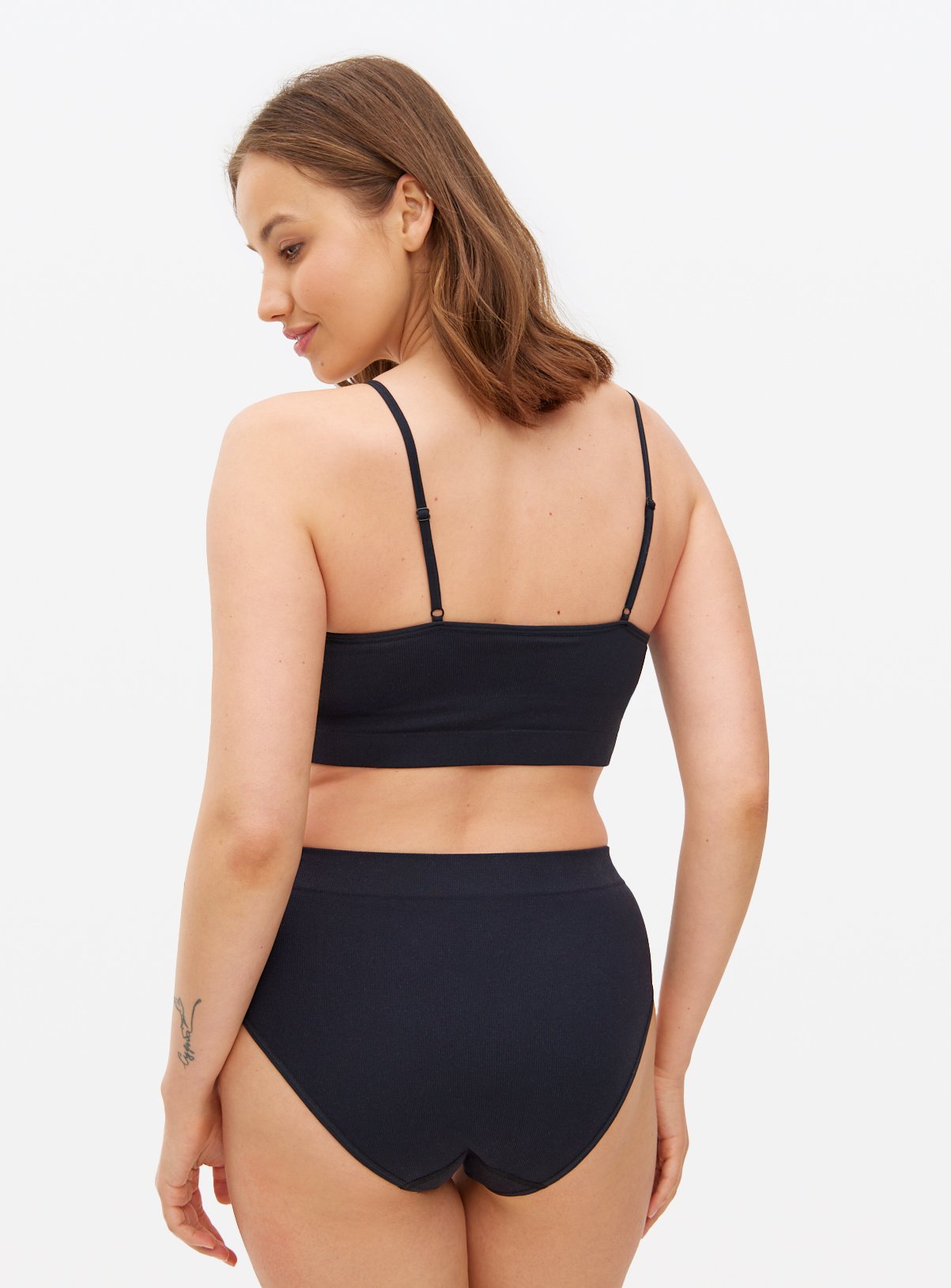 Seamfree Ribbed Crop Top 3 Pack S - Image 4 thumbnail